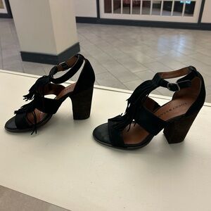 Lucky Brand Black Women's Heeled Sandals 7 1/2